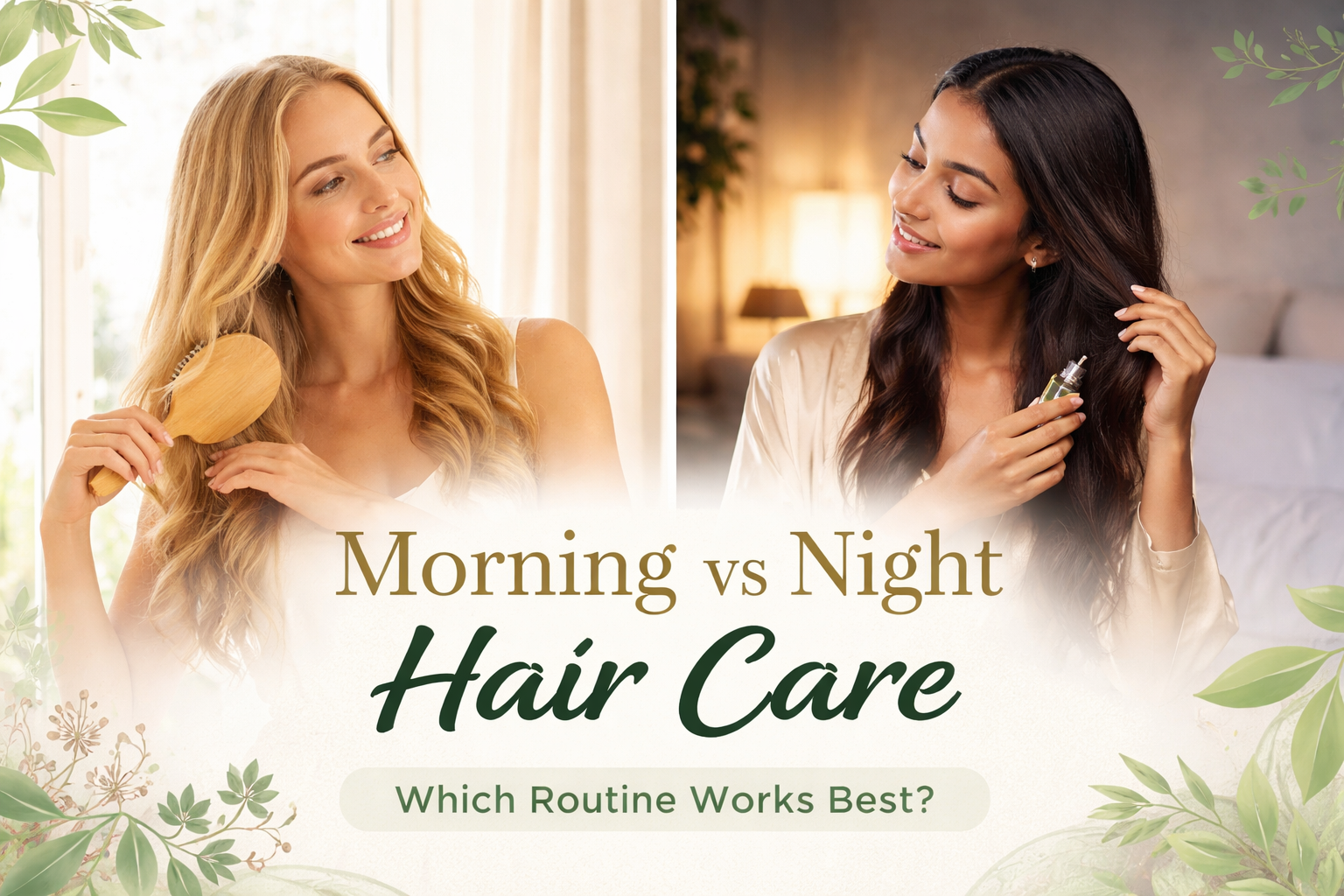 Morning vs Night Hair Care